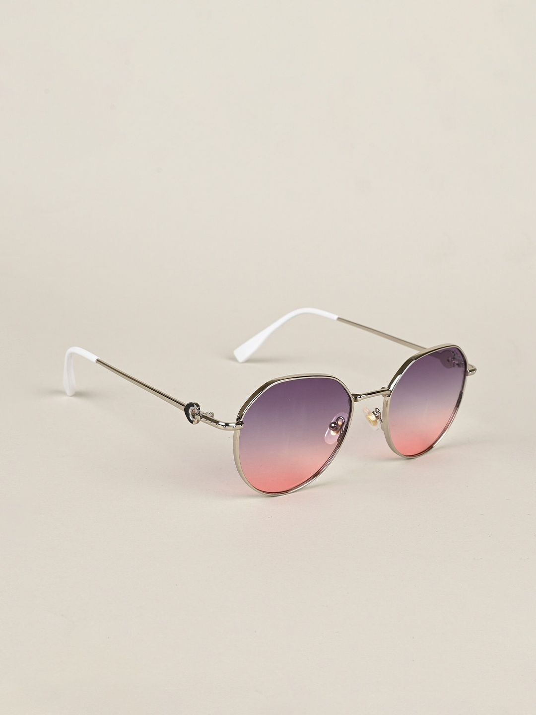 

IDOR Unisex Round Sunglasses with UV Protected Lens IDOR-56042, Pink