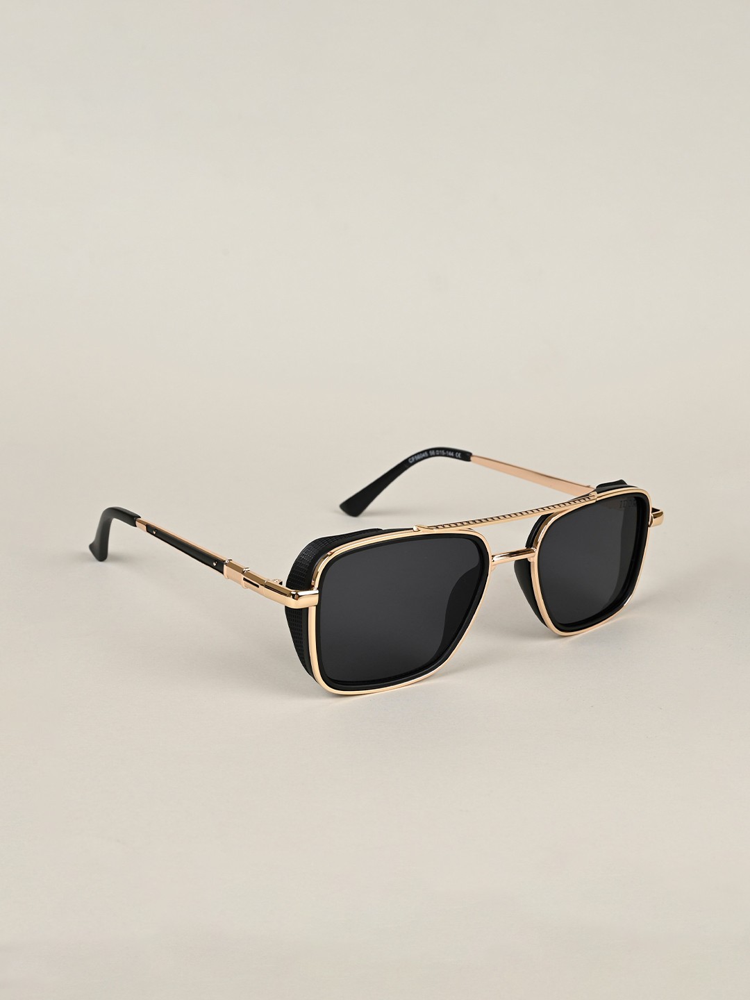 

IDOR Unisex Rectangle Sunglasses with UV Protected Lens IDOR-56045, Black