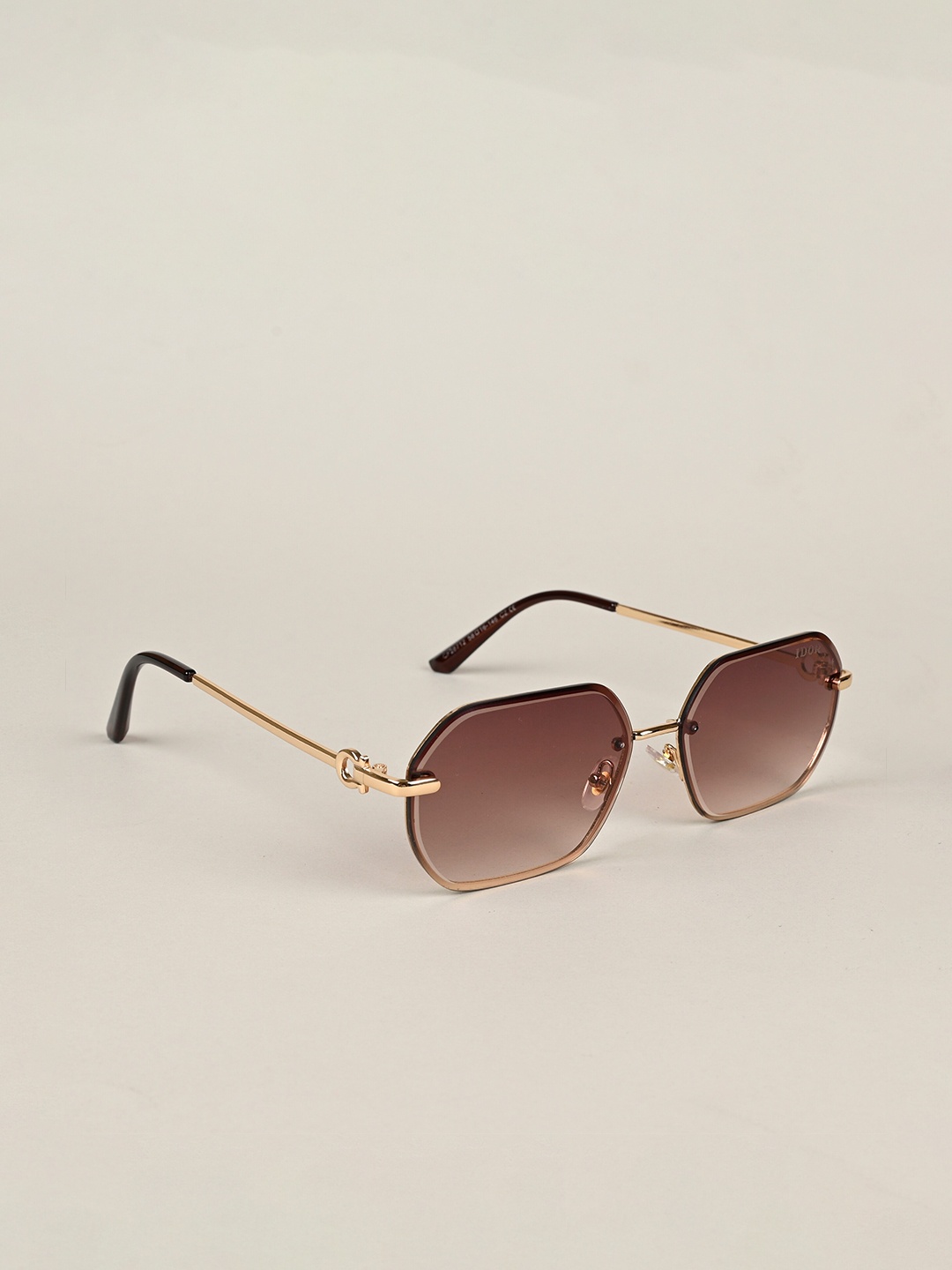 

IDOR Unisex Oval Sunglasses with UV Protected Lens IDOR-28712, Brown