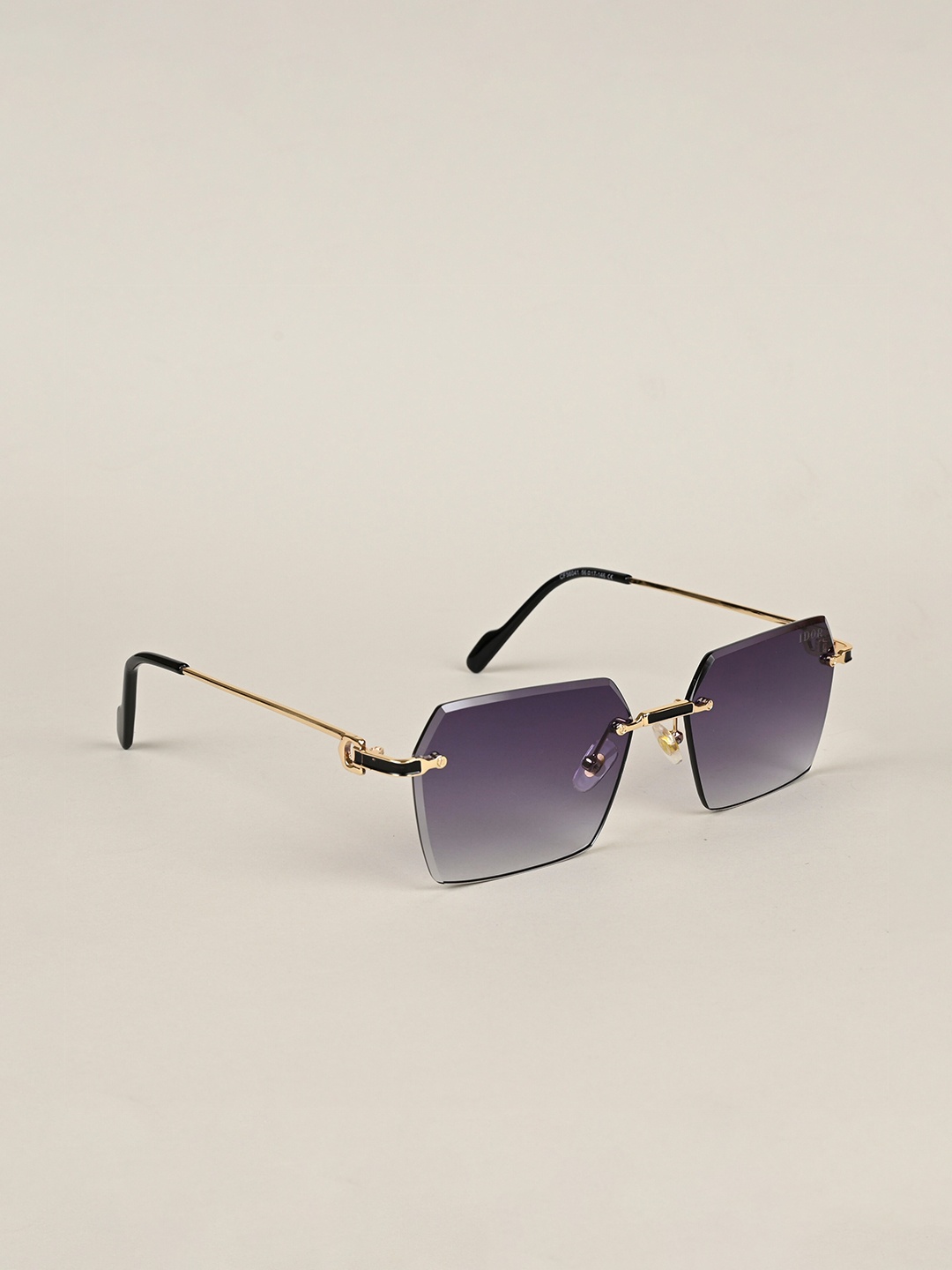 

IDOR Unisex Rectangle Sunglasses with UV Protected Lens IDOR-56041, Grey