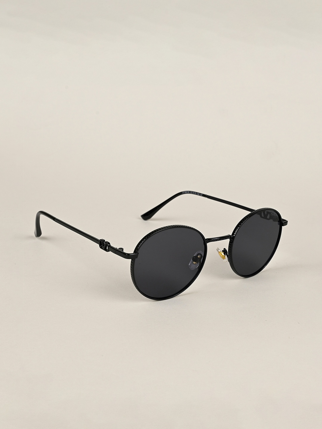 

IDOR Unisex Round Sunglasses with UV Protected Lens IDOR-56036, Black
