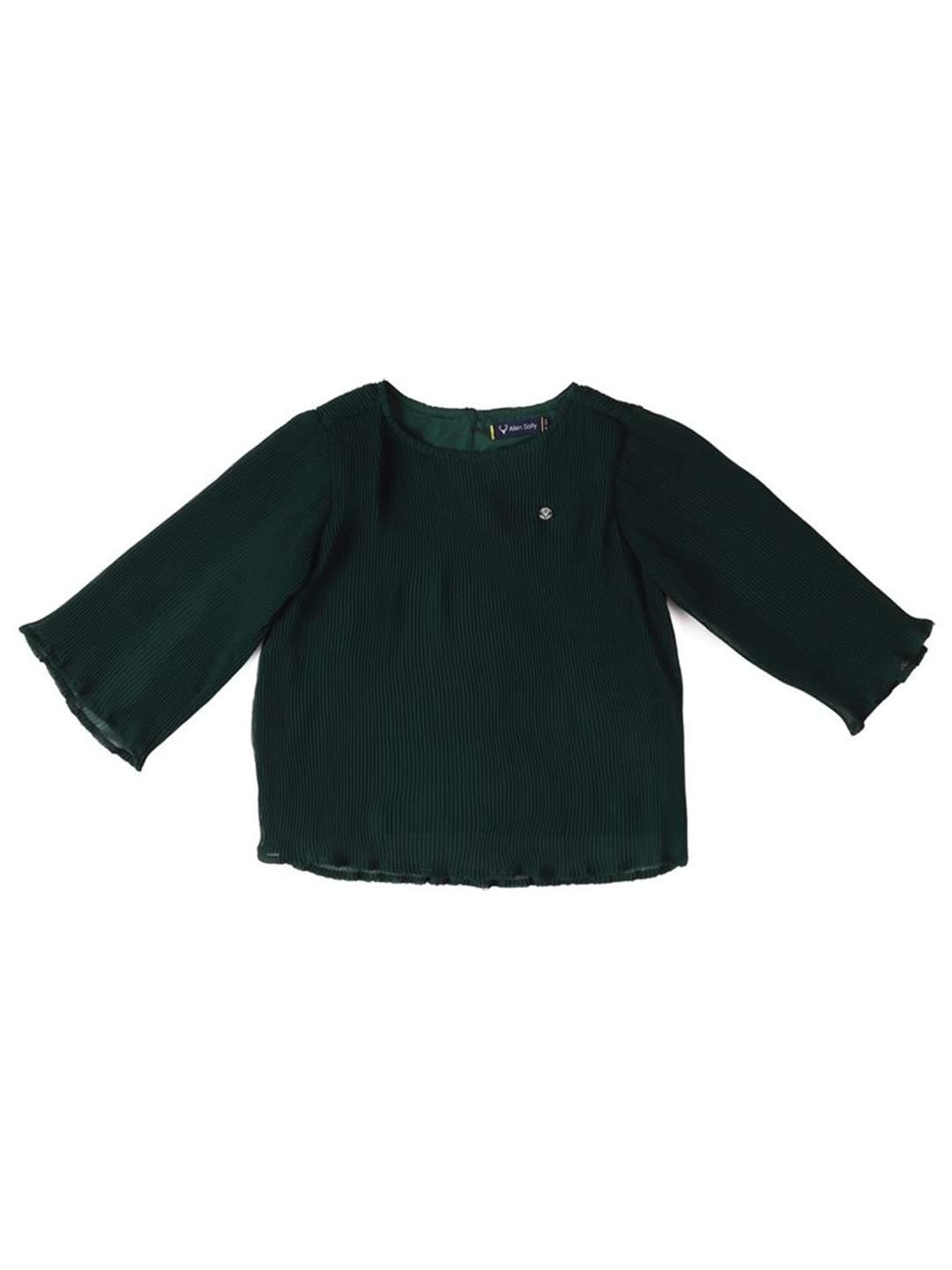 

Allen Solly Junior Girls Round Neck Full Sleeves Cotton Top, Green