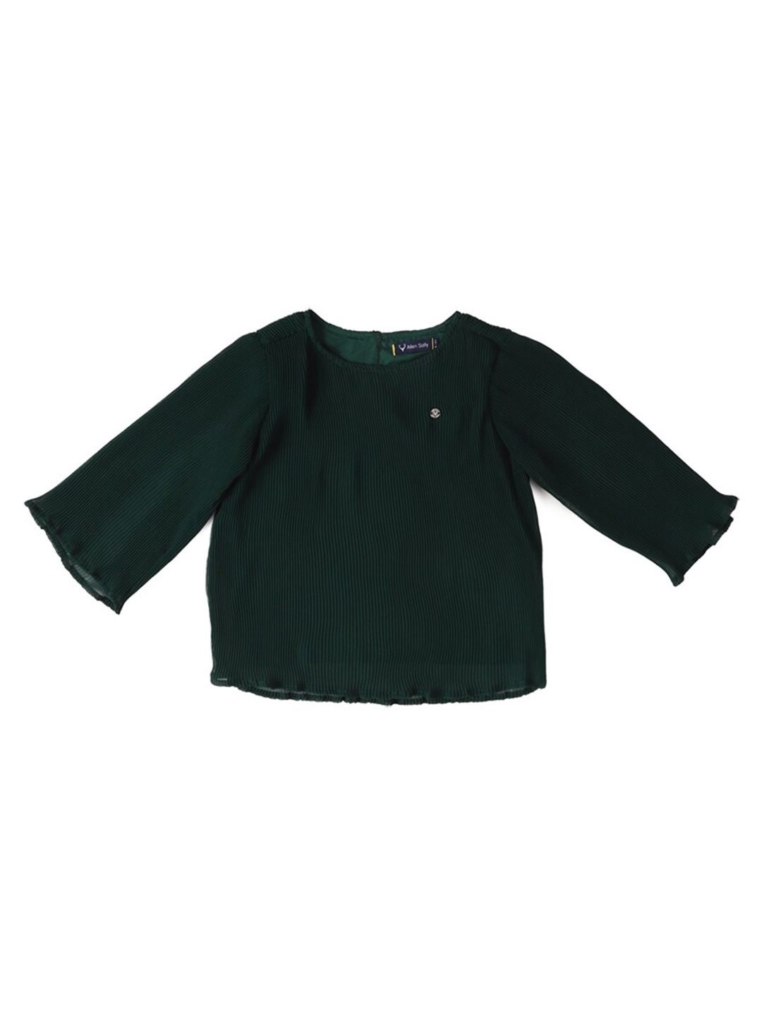 

Allen Solly Junior Girls Round Neck Full Sleeves Cotton Top, Green