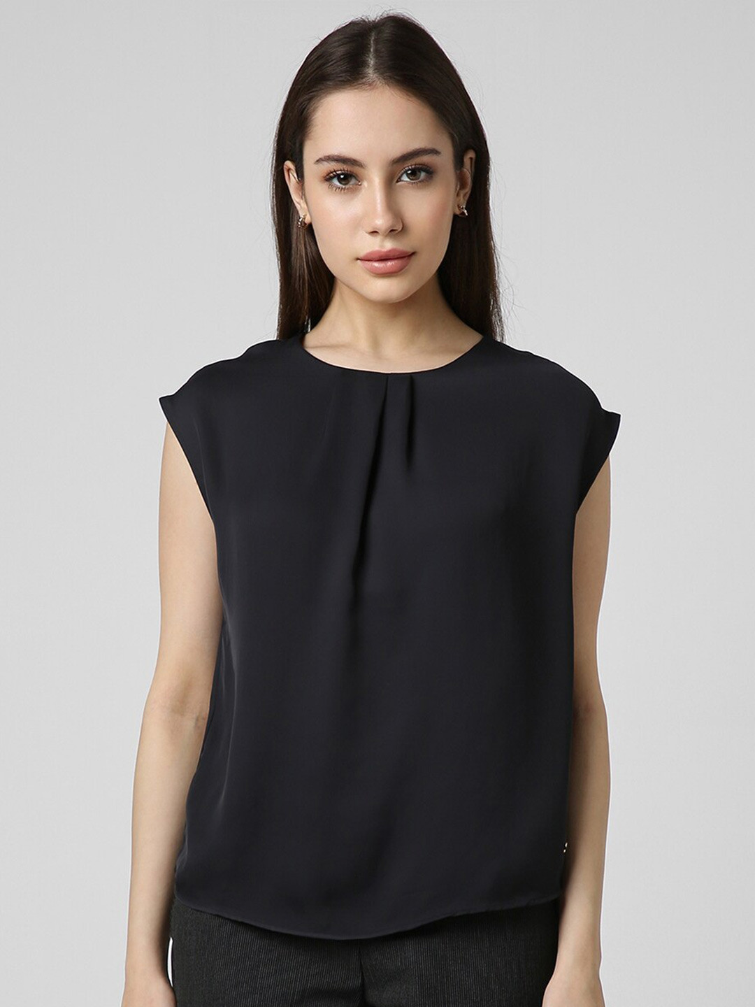 

Van Heusen Woman Extended Sleeves Formal Top, Black