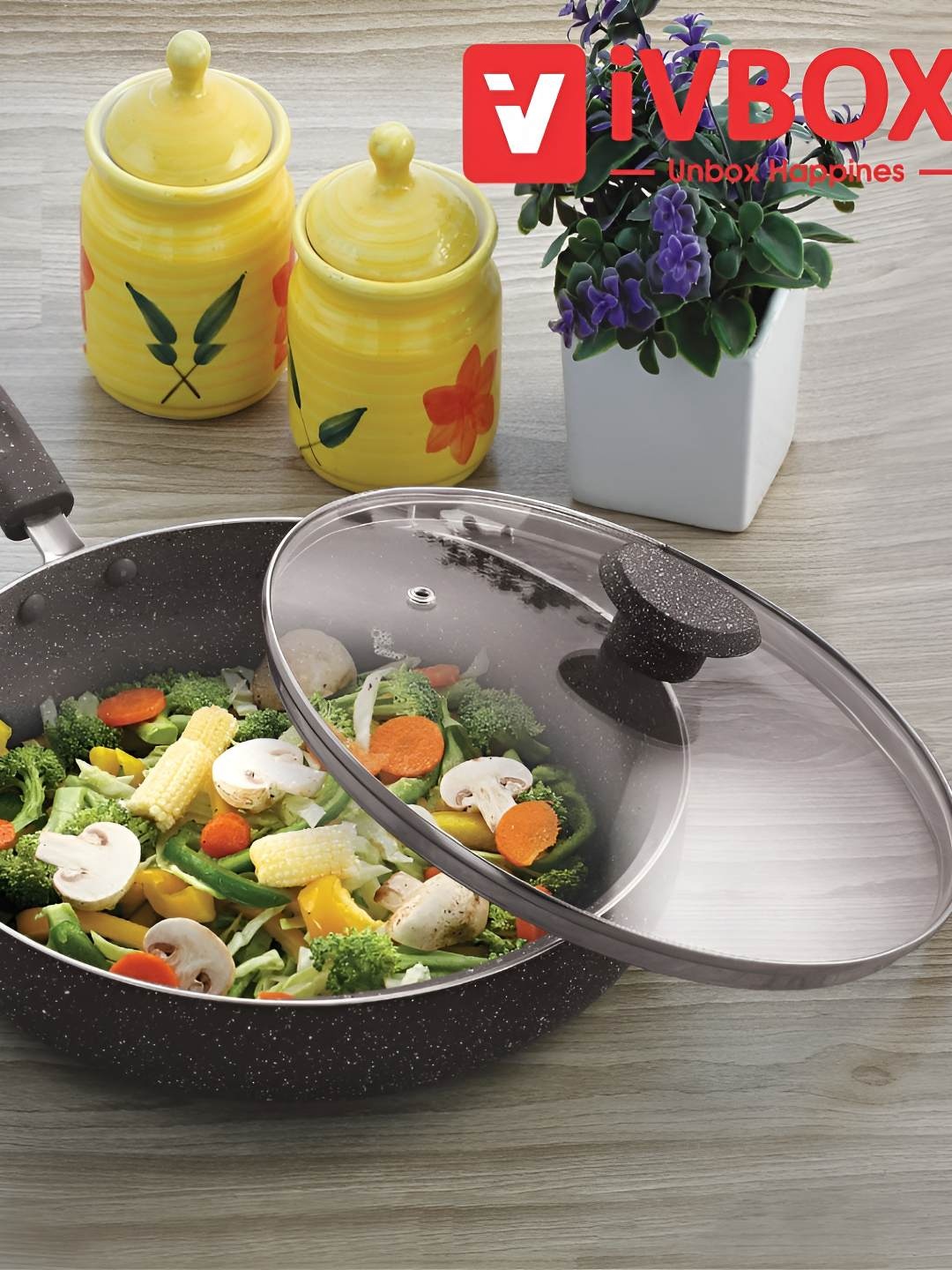 

iVBOX Black Aluminium Fry Pan-1.7 Ltr