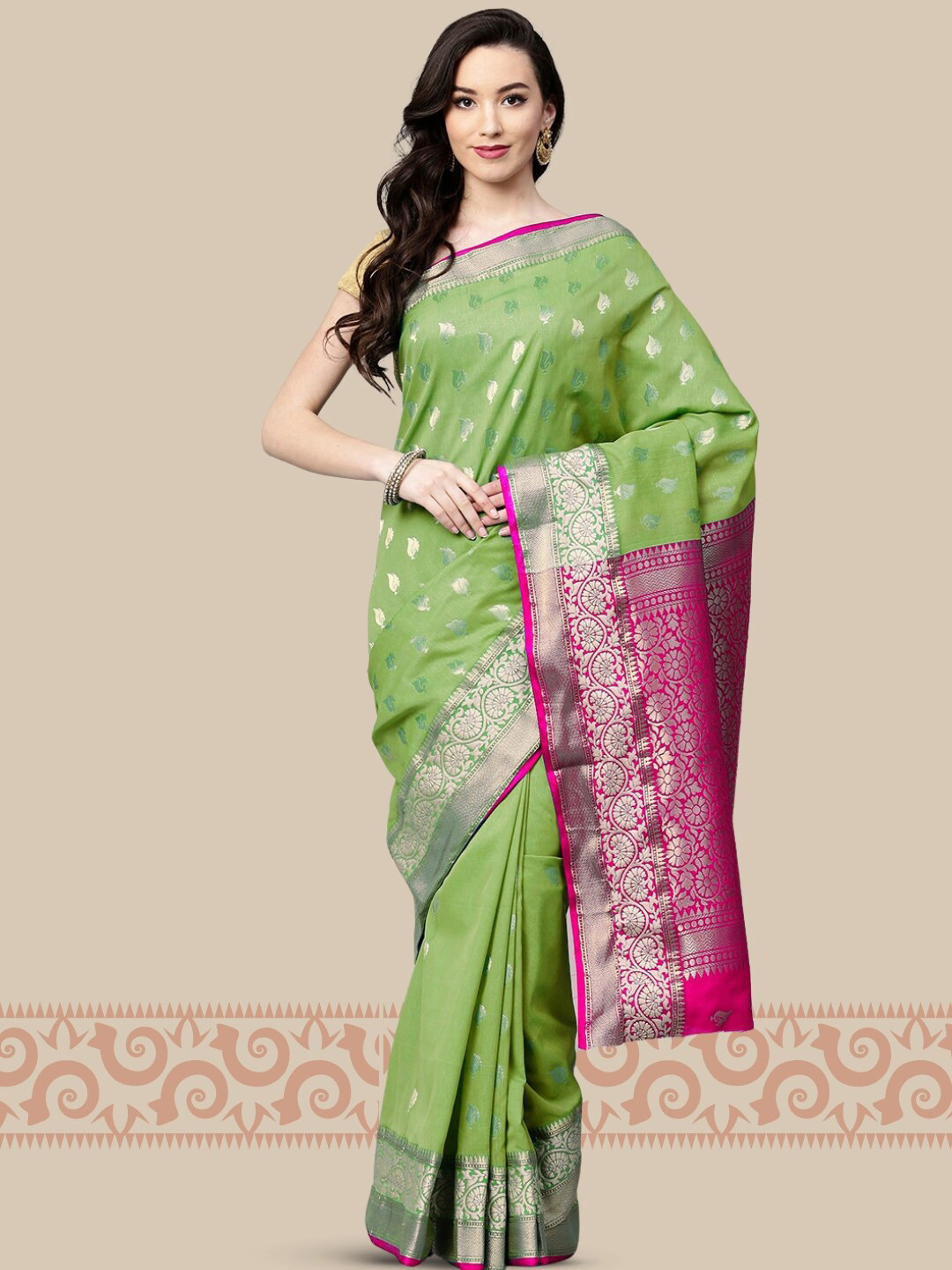 

Chhabra 555 Women Sarees, Green