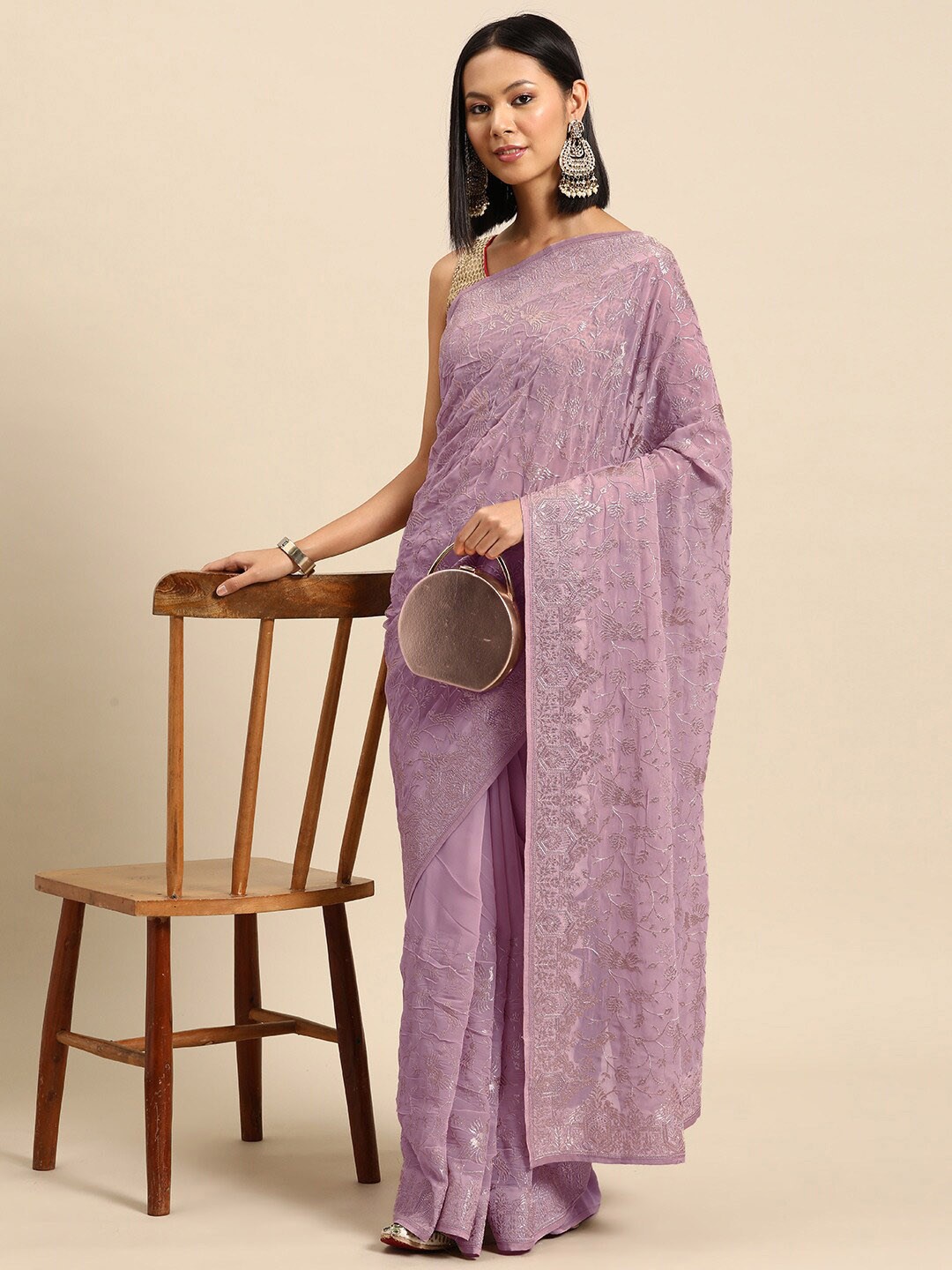 

Chhabra 555 Women Sarees, Lavender