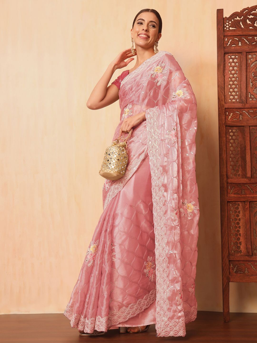 

Chhabra 555 Women Sarees, Pink