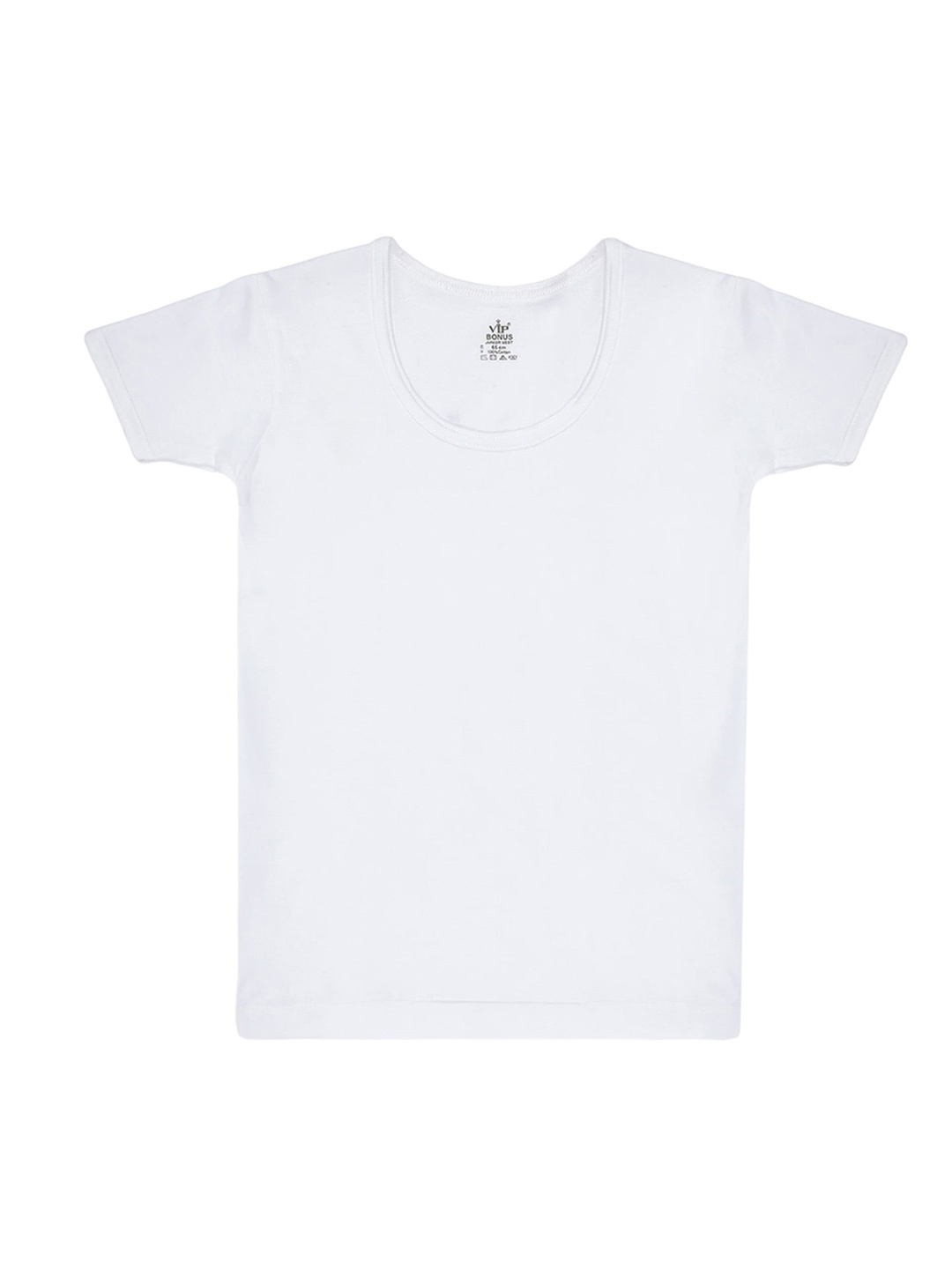 

VIP Bonus Boys Pack Of 6 Pure Cotton Undershirt Vests, White