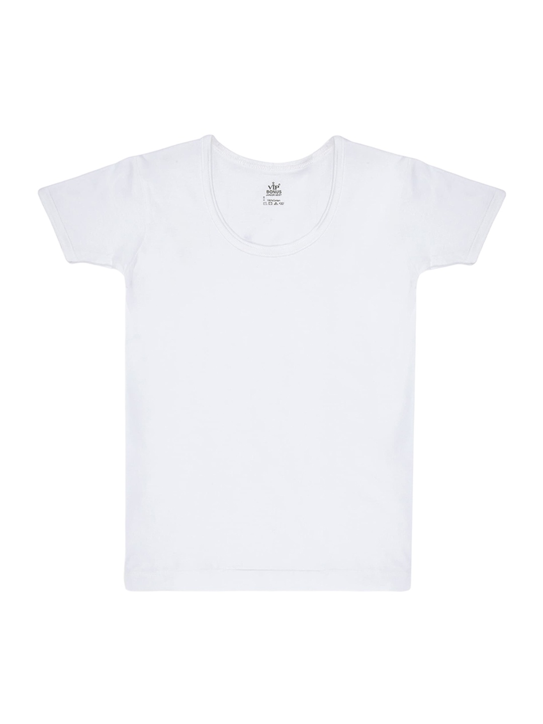 

VIP Bonus Boys Pack Of 4 Pure Cotton Undershirt Vests, White