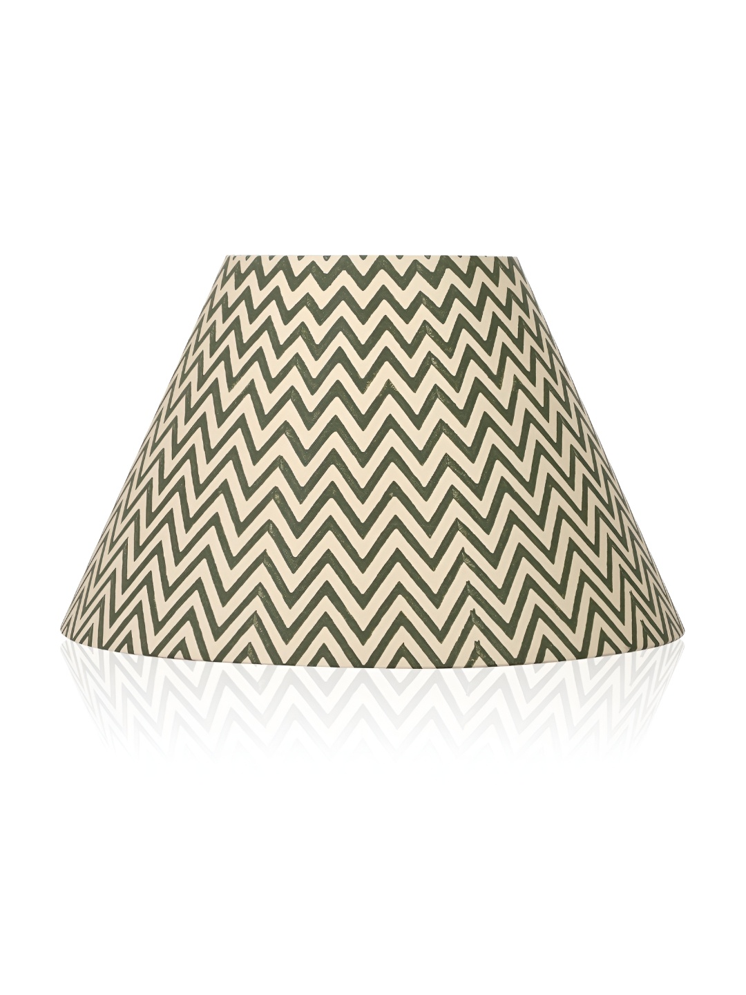 

Lampenschirm India Green Printed Cotton Contemporary Frusturical Shaped Table Lamp Shade