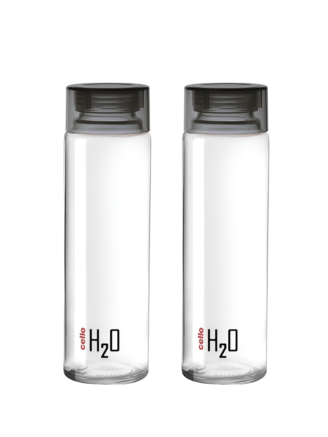 

Cello H2O Black & Transparent 2 Pieces Glass Water Bottle 920 ml