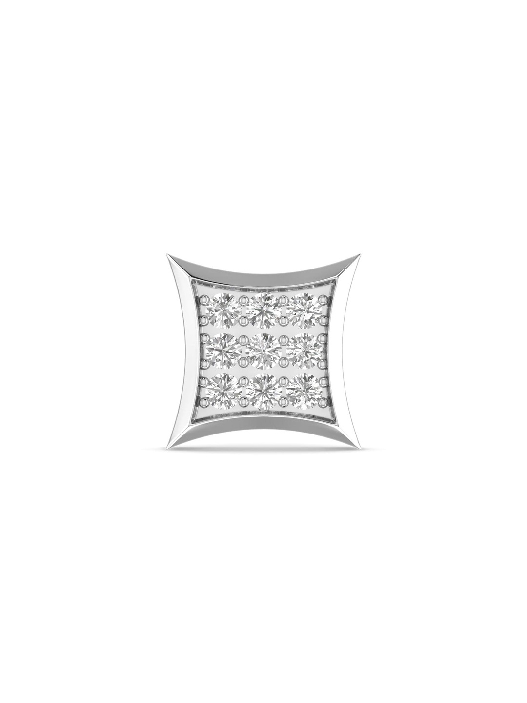 

ORIONZ Silver-Plated 925 Sterling Silver Floral Studs Earrings, White