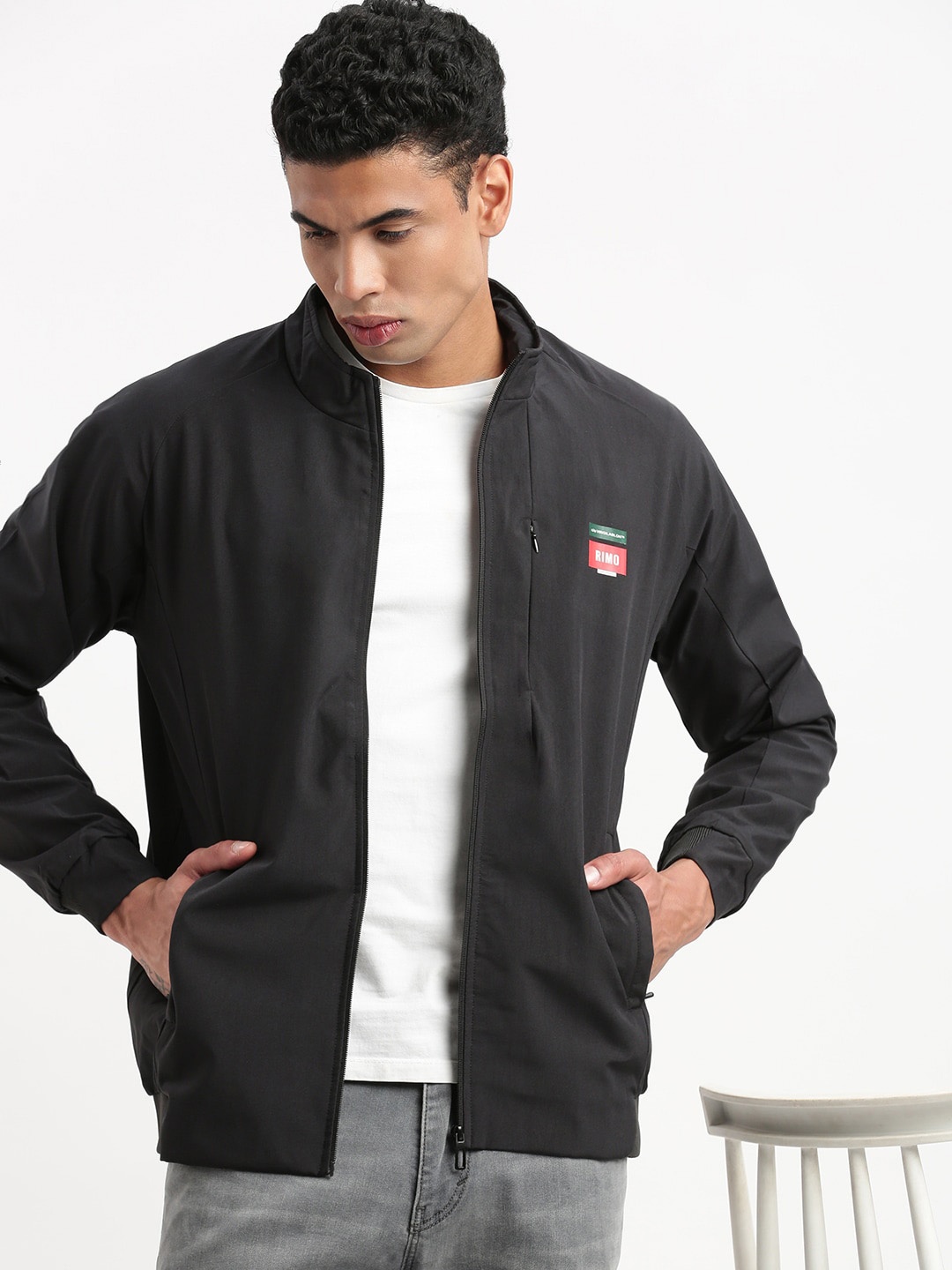 

SHOWOFF Windcheater Bomber Jacket, Black