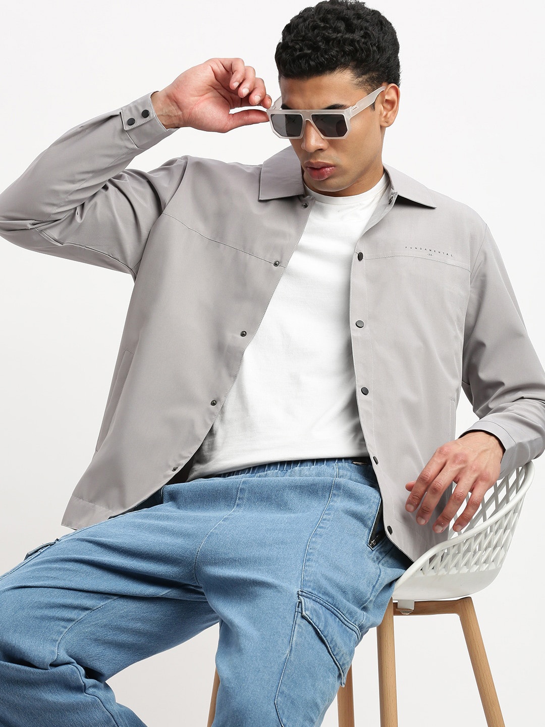 

SHOWOFF Windcheater Bomber Jacket, Grey