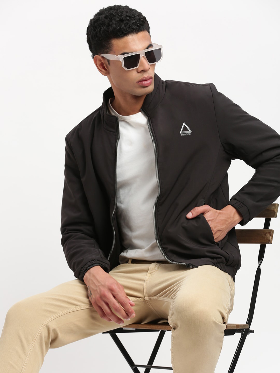 

SHOWOFF Windcheater Bomber Jacket, Black