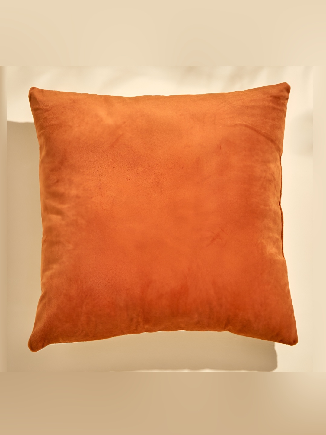 

Home Centre Poise Orange & Beige Velvet Square Shaped Cushion