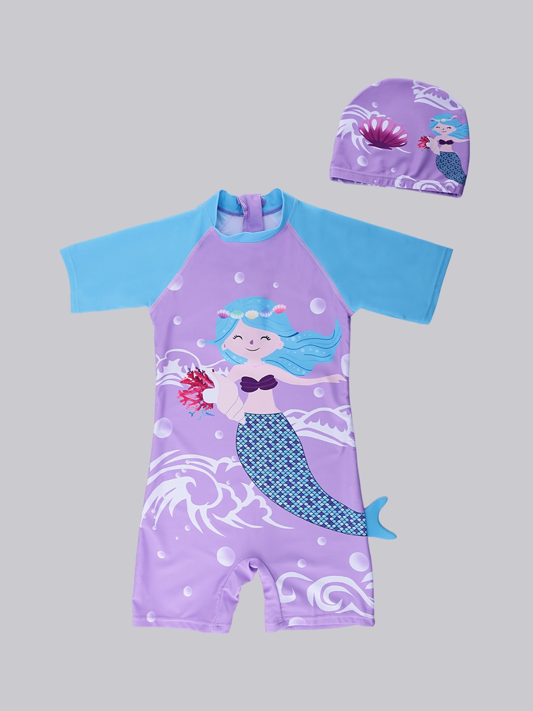 

PASSION PETALS Girls Graphic Printed Legsuit, Purple