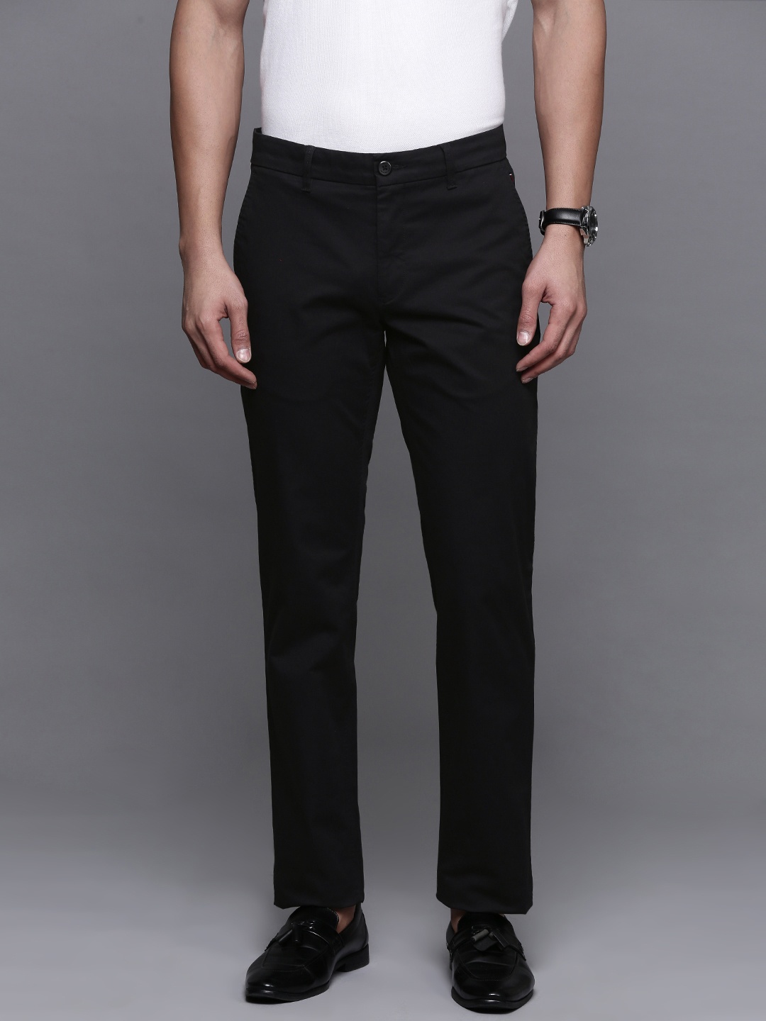 

Louis Philippe Sport Men Slim Fit Trousers, Black