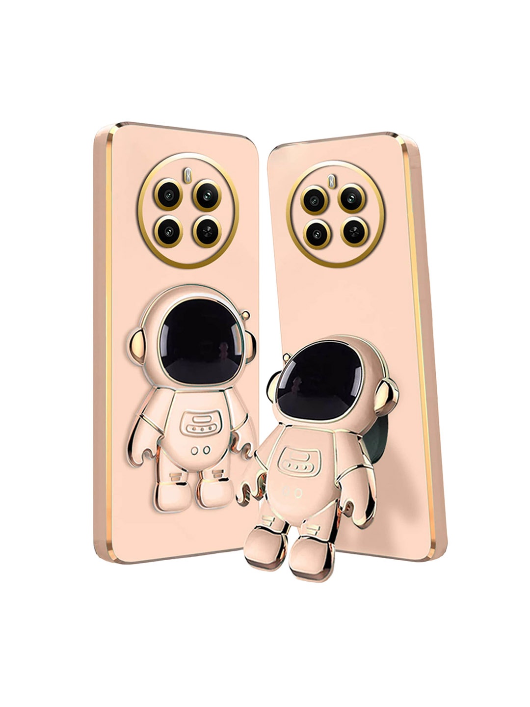 

Karwan Realme 12 Pro 3D Astronaut Back Case, Pink