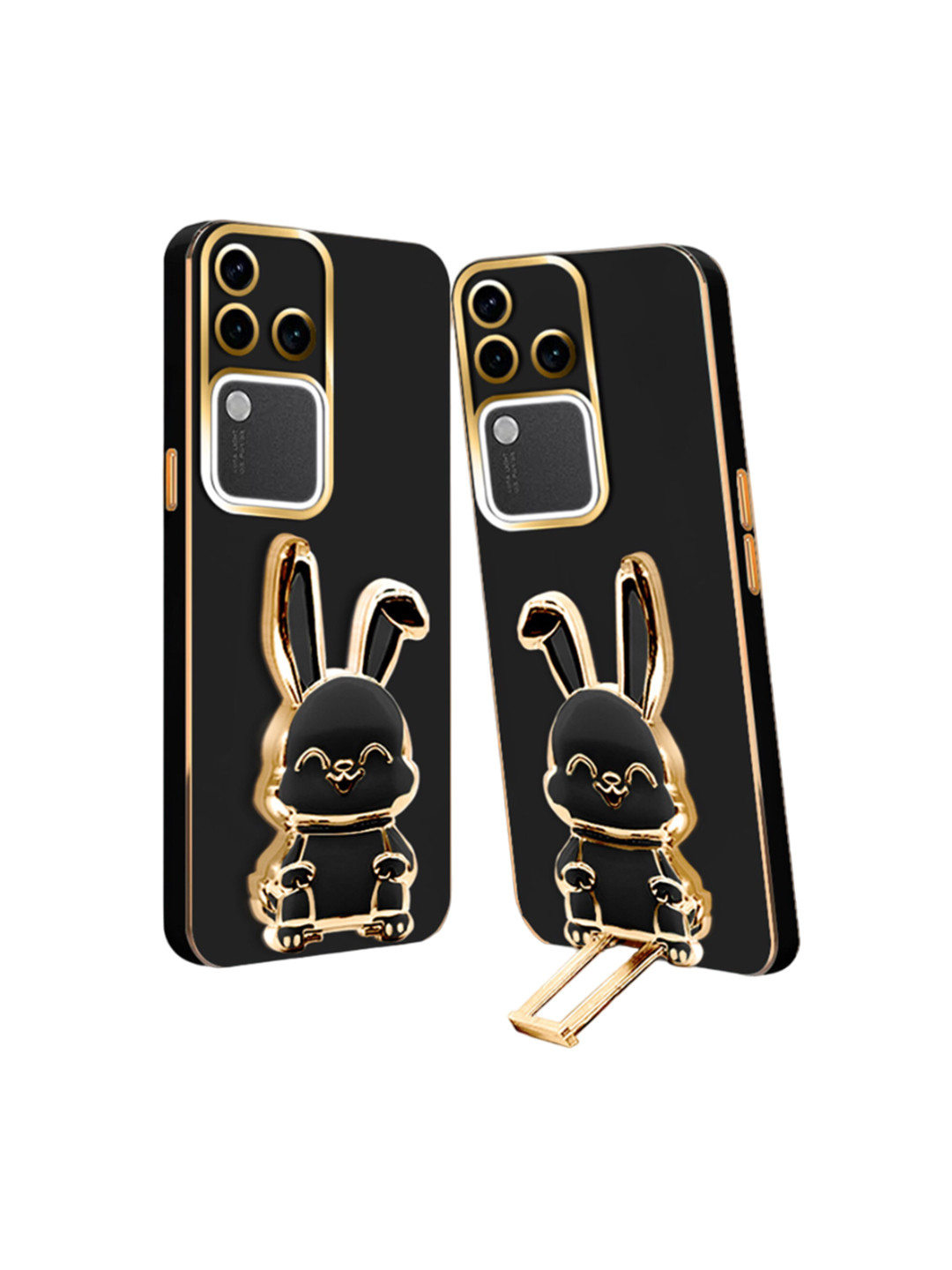 

Karwan Vivo V30 Pro 3D Bunny Back Case, Black
