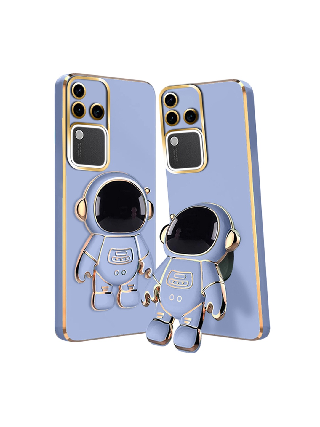 

Karwan 3D Astronaut With Folding Stand Vivo V30 Pro Mobile Back Case, Blue