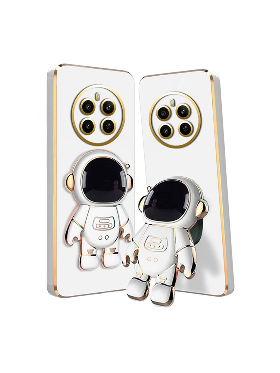 

Karwan Realme 12 Pro 3D Astronaut Back Case, White