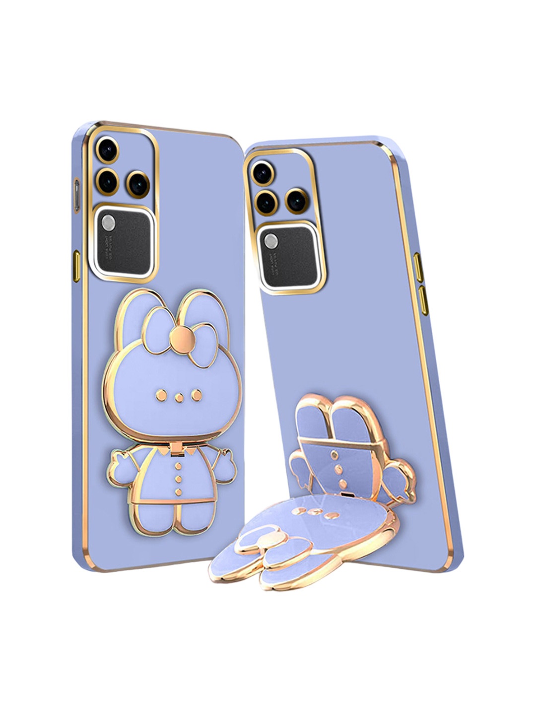 

Karwan 3D Cat With Folding Stand Redmi A3 Mobile Back Case, Blue