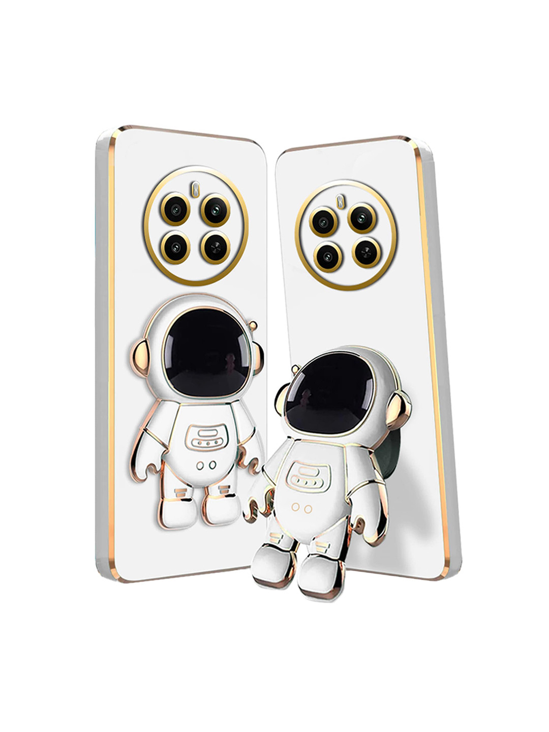 

Karwan Realme 12 Plus 3D Astronaut Back Case, White