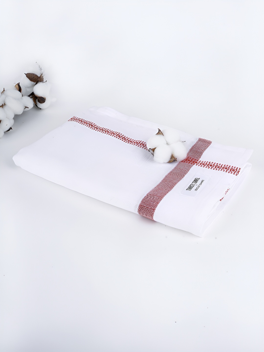 

Doctor Towels Red & White Cotton 150 GSM Bath Towel