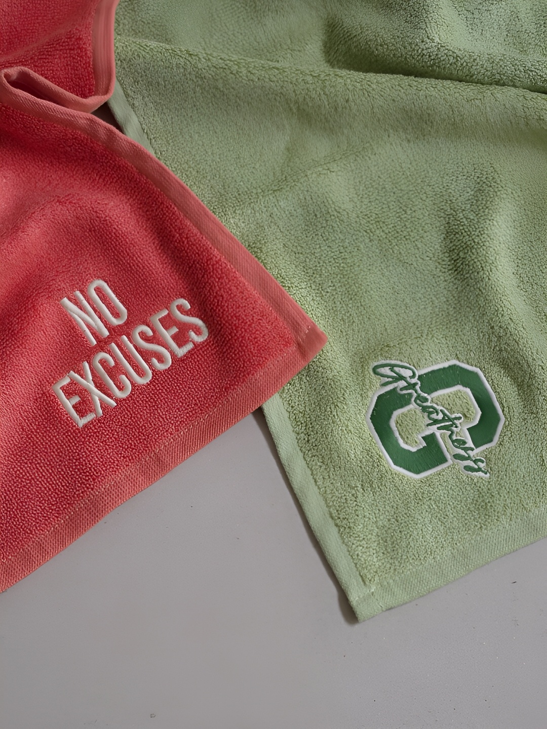 

Doctor Towels 2 Pieces Green Ultra Soft & Absorbent Banana Terry Face & Hand Towel Set, Orange