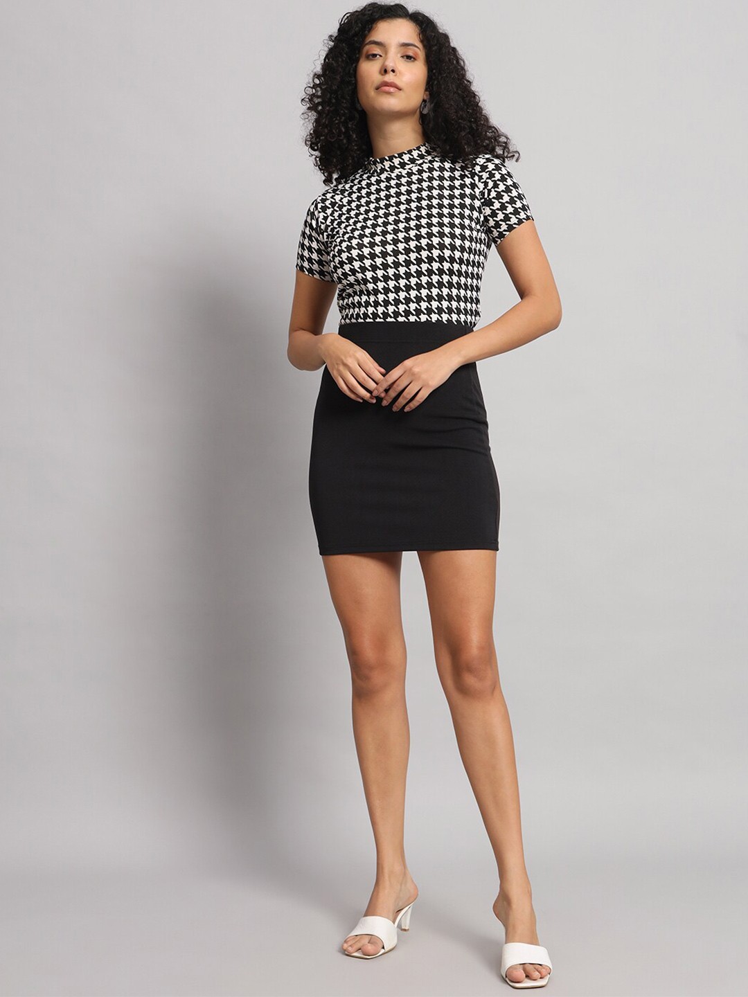

Dream Beauty Fashion Top With Skirt Co-Ords Set, Black