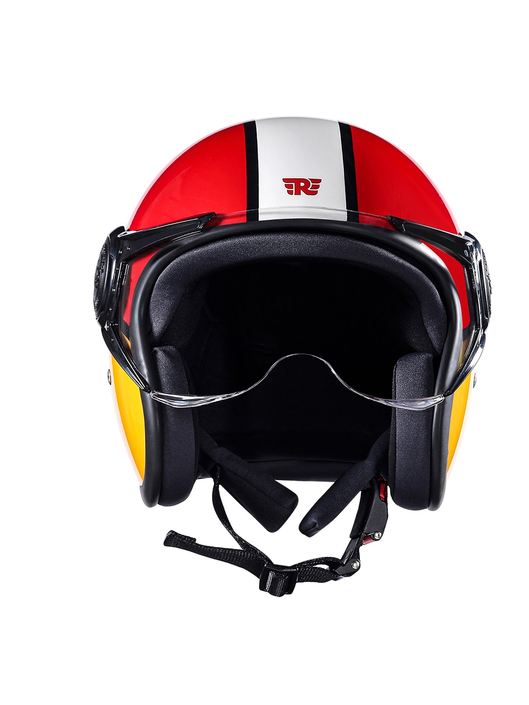 

Royal Enfield Color-Block Explore Open Face Helmet, Red