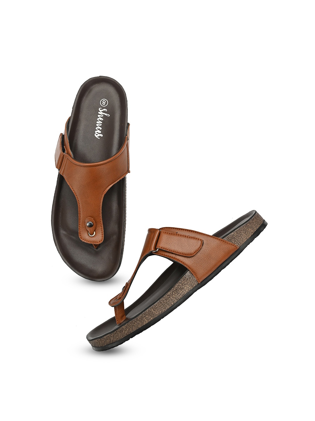 

SHENCES Men Comfort Sandals, Tan