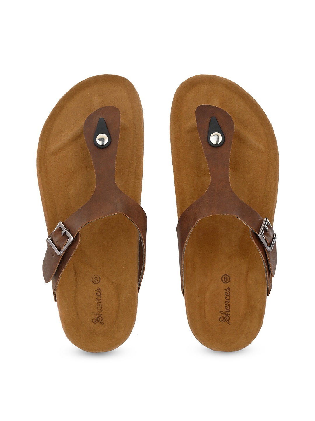 

SHENCES Men Comfort Sandals, Brown