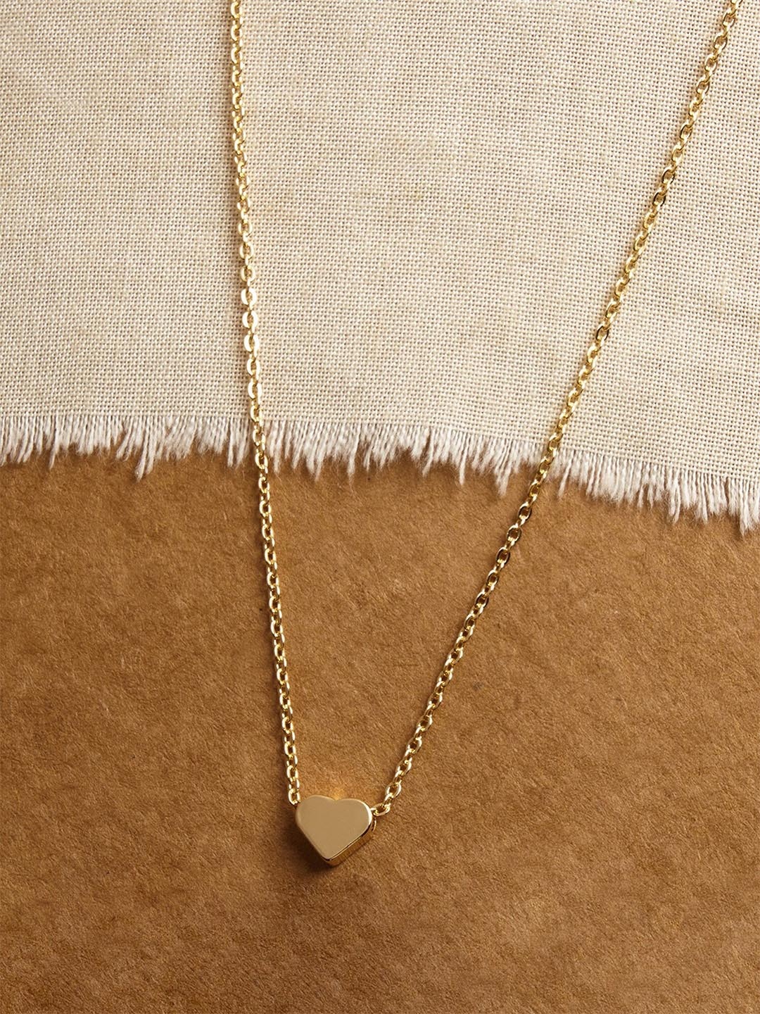 

Accessorize Metal Hart Shape Minimal Chain, Gold