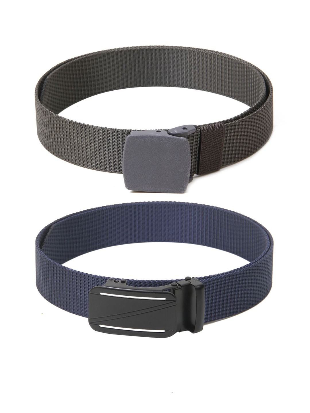 

Calvadoss Women Set Of 2 Textured Wide Belt, Grey