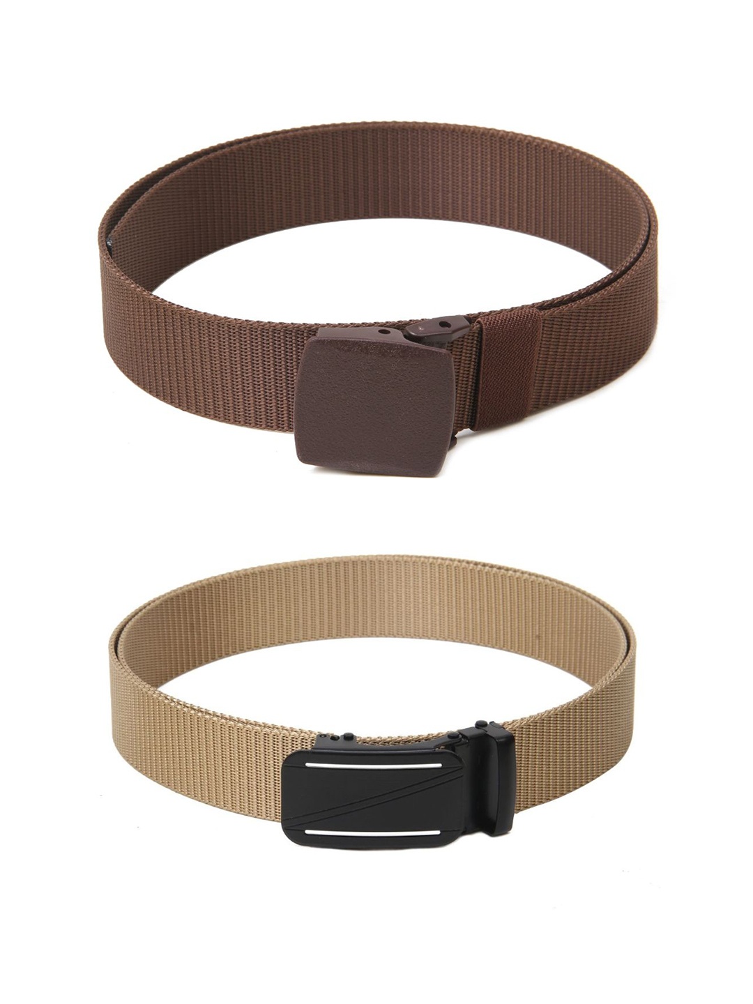 

Calvadoss Boys Set of 2 Textured Belts, Brown