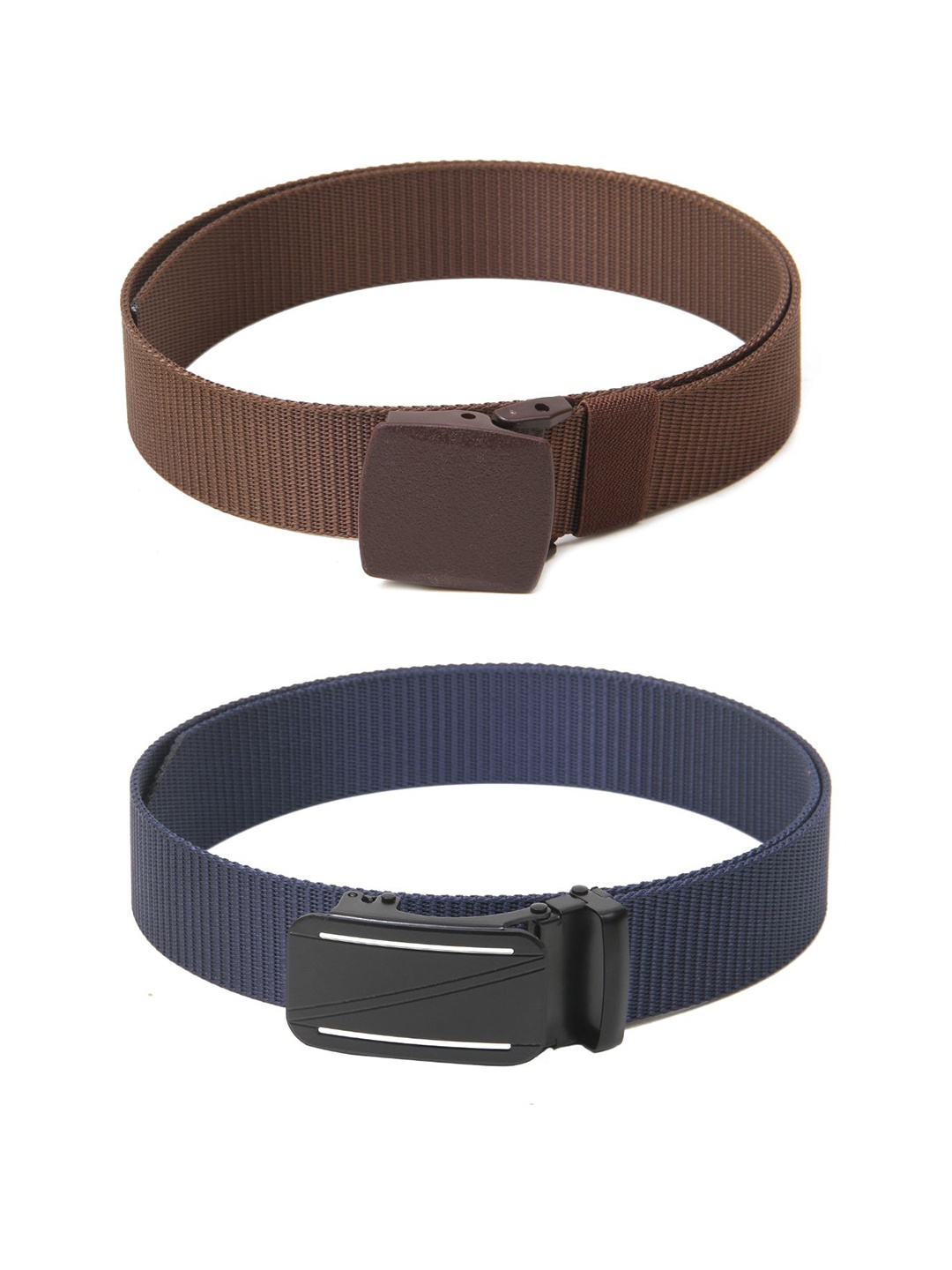 

Calvadoss Boys Set of 2 Textured Belts, Brown