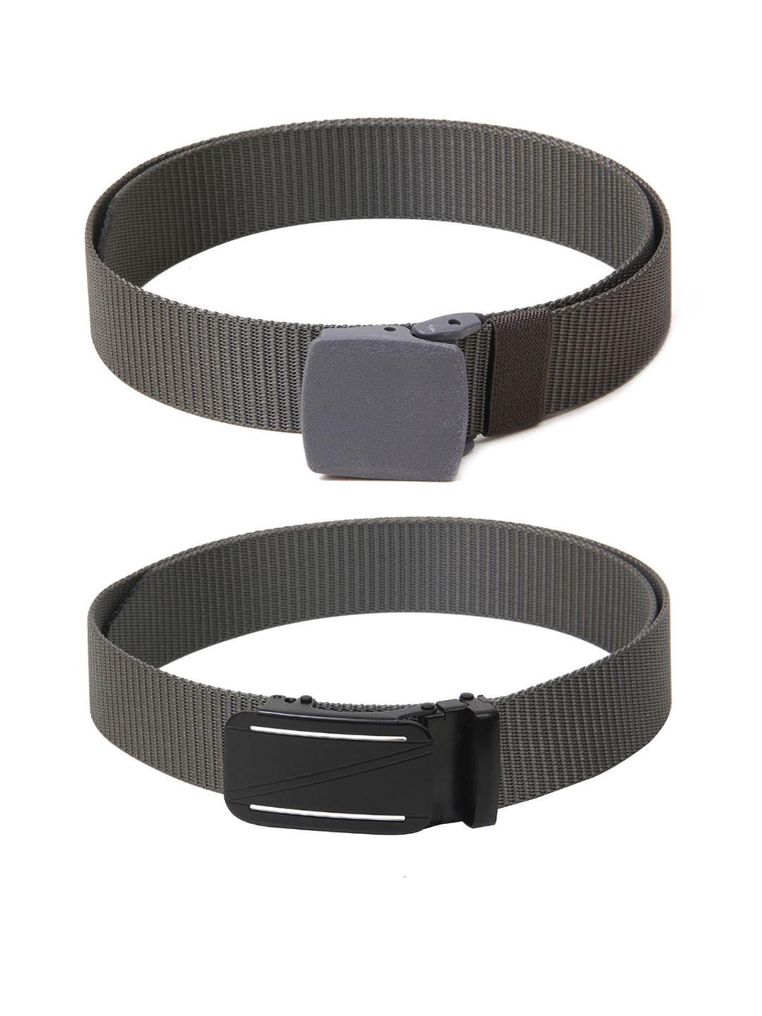 

Calvadoss Boys Set Of 2 Textured Wide Belt, Grey