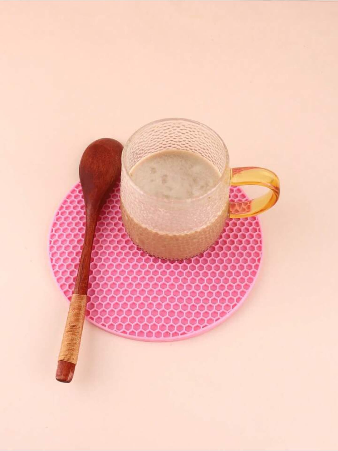 

P-Plus International Pink 6 Pieces Silicone Coasters
