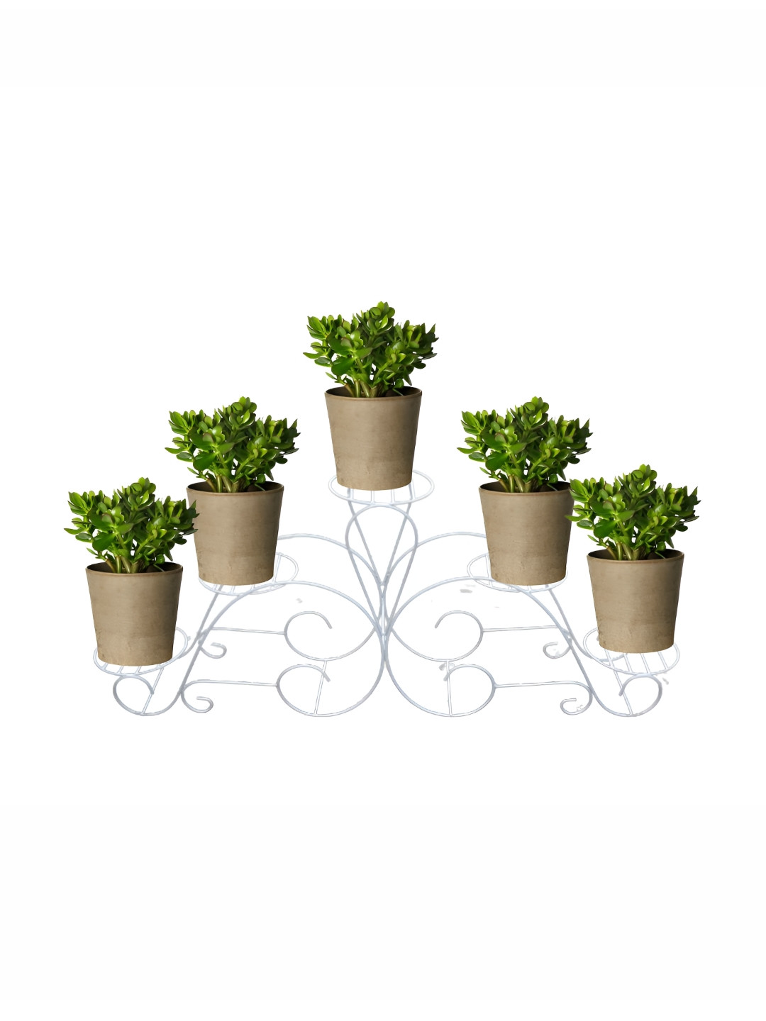 

ascent homes White Strong Metal Rust-Proof Planter Stand