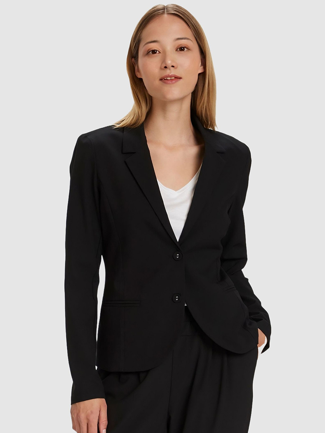 

BAESD Long Sleeves Single-Breasted Casual Blazer, Black