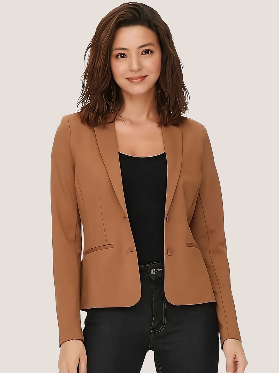 

BAESD Single-Breasted Casual Blazer, Yellow