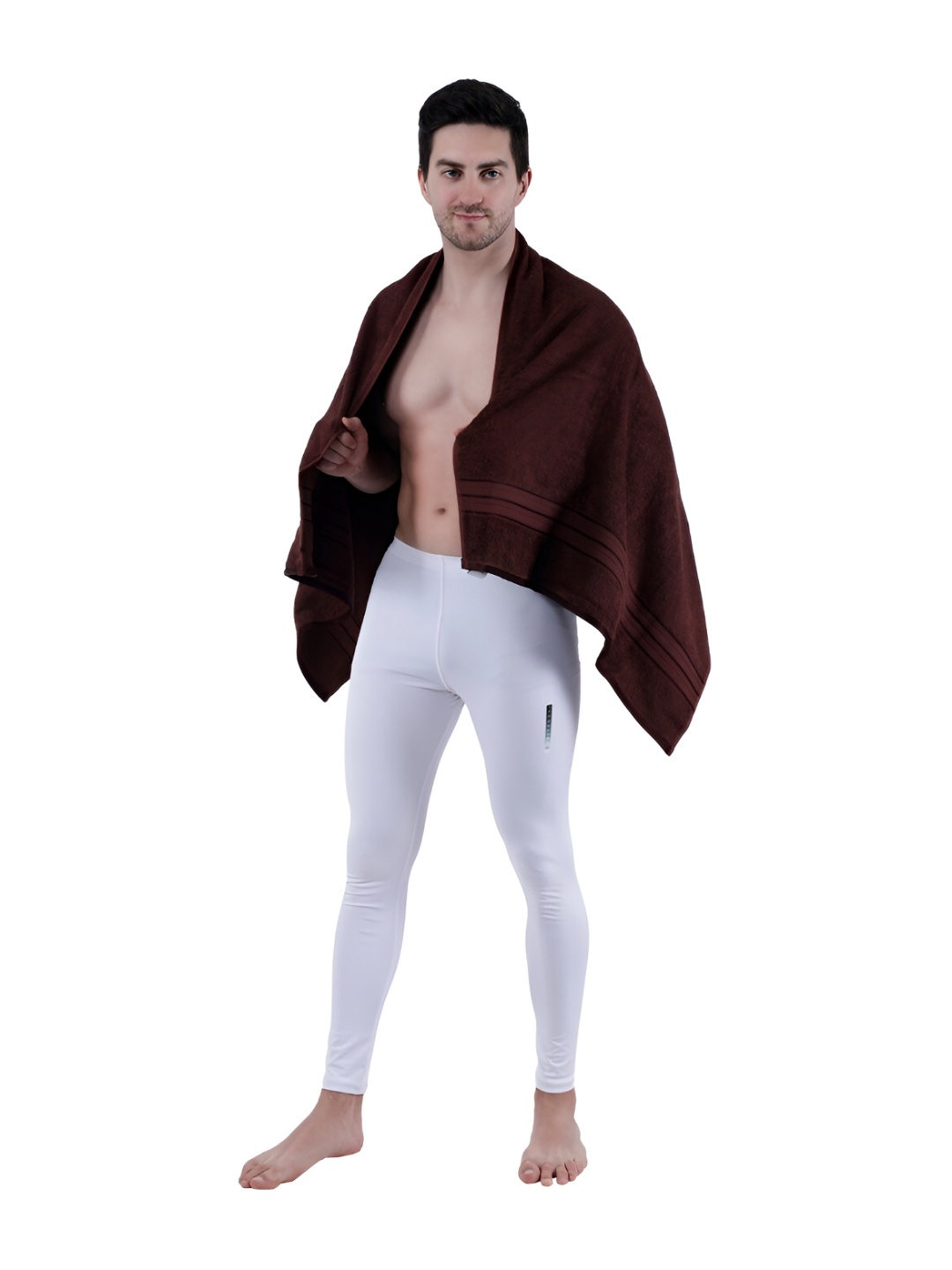 

Dollar Socks Brown Cotton 400 GSM Bath Towel