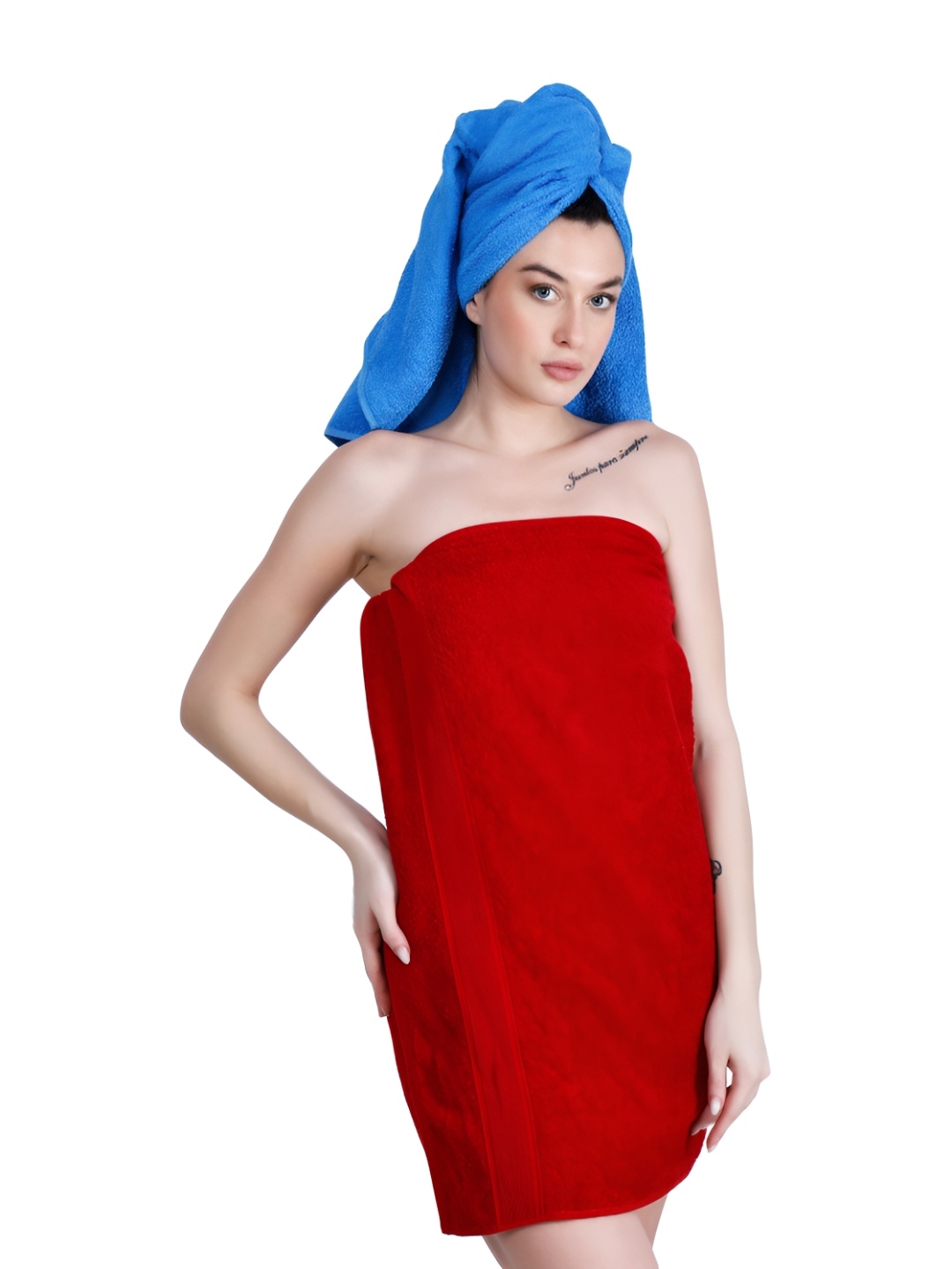 

Dollar Socks Red Cotton 600 GSM Bath Towel