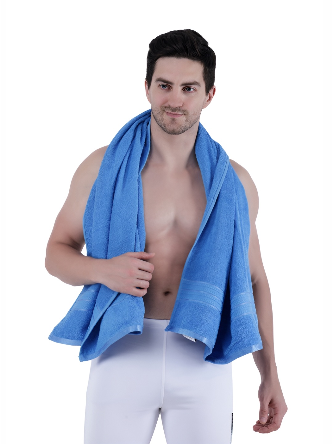 

Dollar Socks Blue Cotton 600 GSM Bath Towel