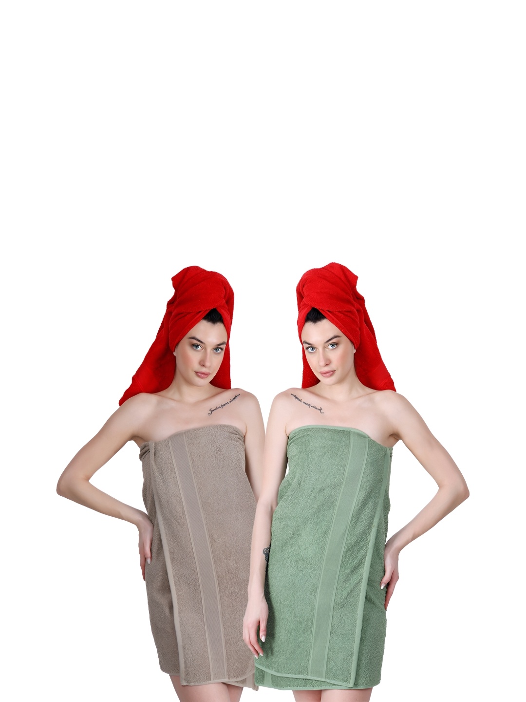 

Dollar Socks Grey & Green 2 Cotton 600 GSM Bath Towel