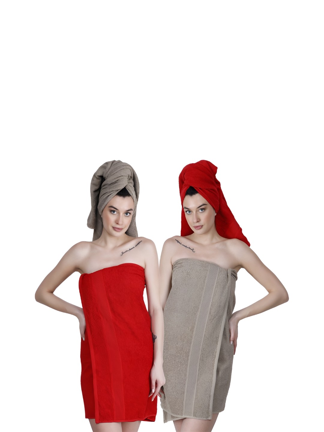 

Dollar Socks Red & Grey 2 Cotton 600 GSM Bath Towel