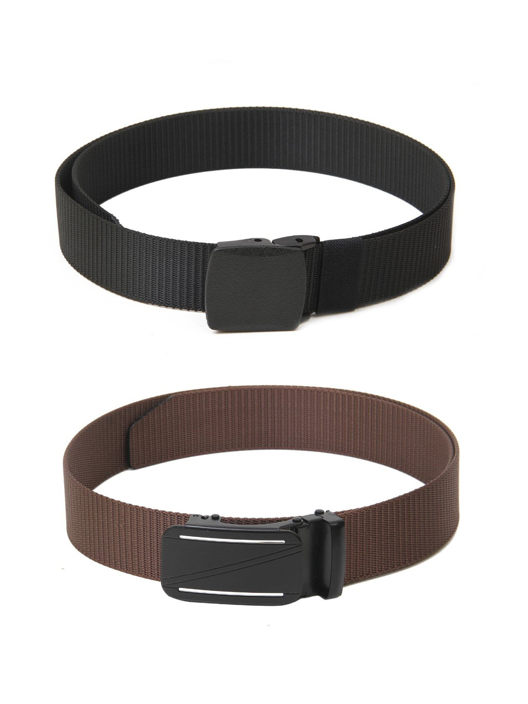 

Calvadoss Girls Set of 2 Textured Belts, Black